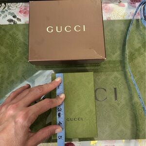 Gucci Green Gift Box and Card